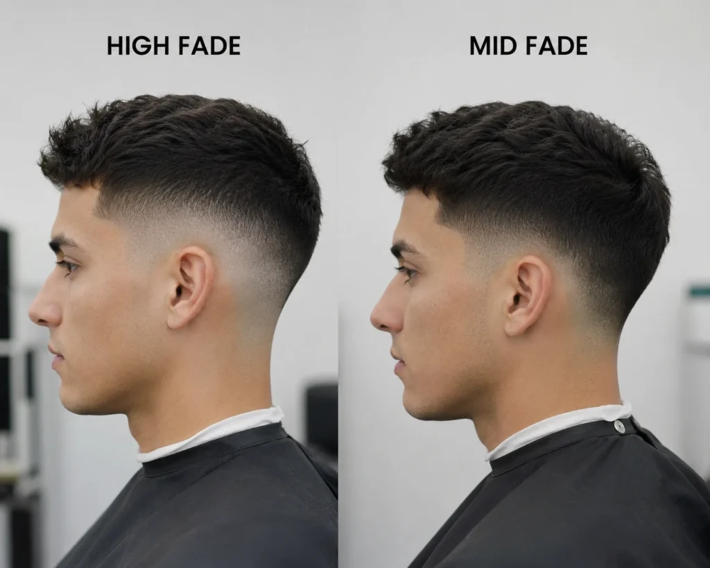 high fade vs mid fade