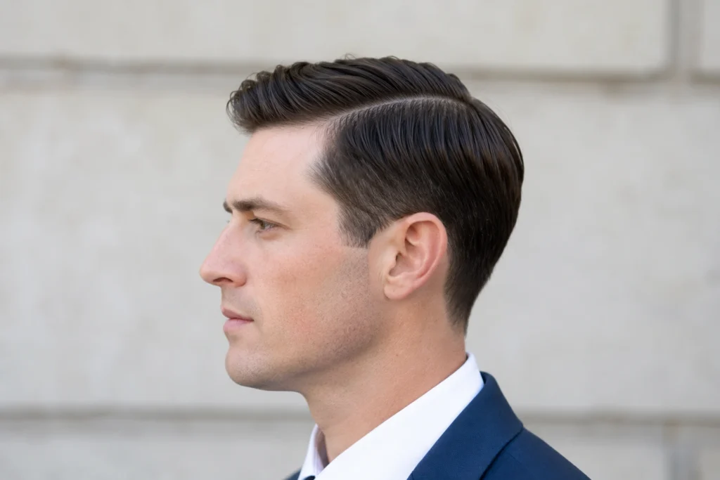 Comb Over Haircut — Best Styles, Cuts & Hairstyles for Men classic comb over