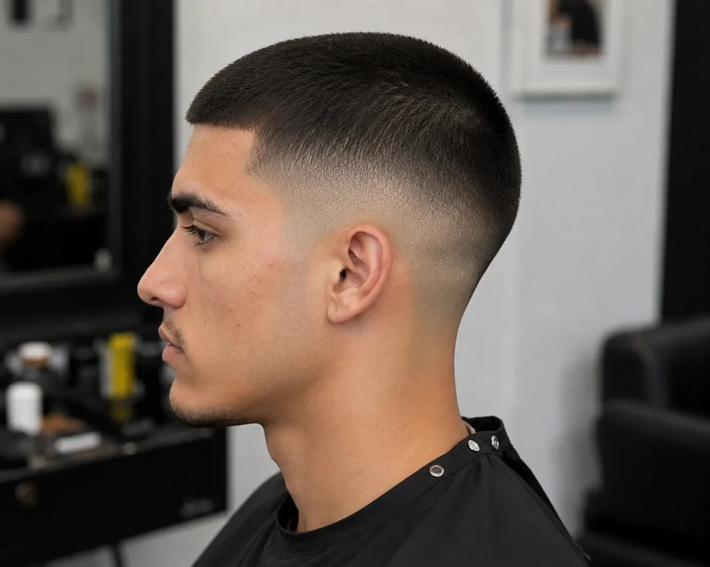 Mid Fade Haircut: Best Styles, Cuts & Trends for Men in 2026 mid fade buzz cut converted from png