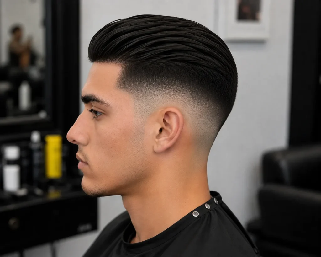 Mid Fade Haircut: Best Styles, Cuts & Trends for Men in 2026 mid fade slick back converted from png