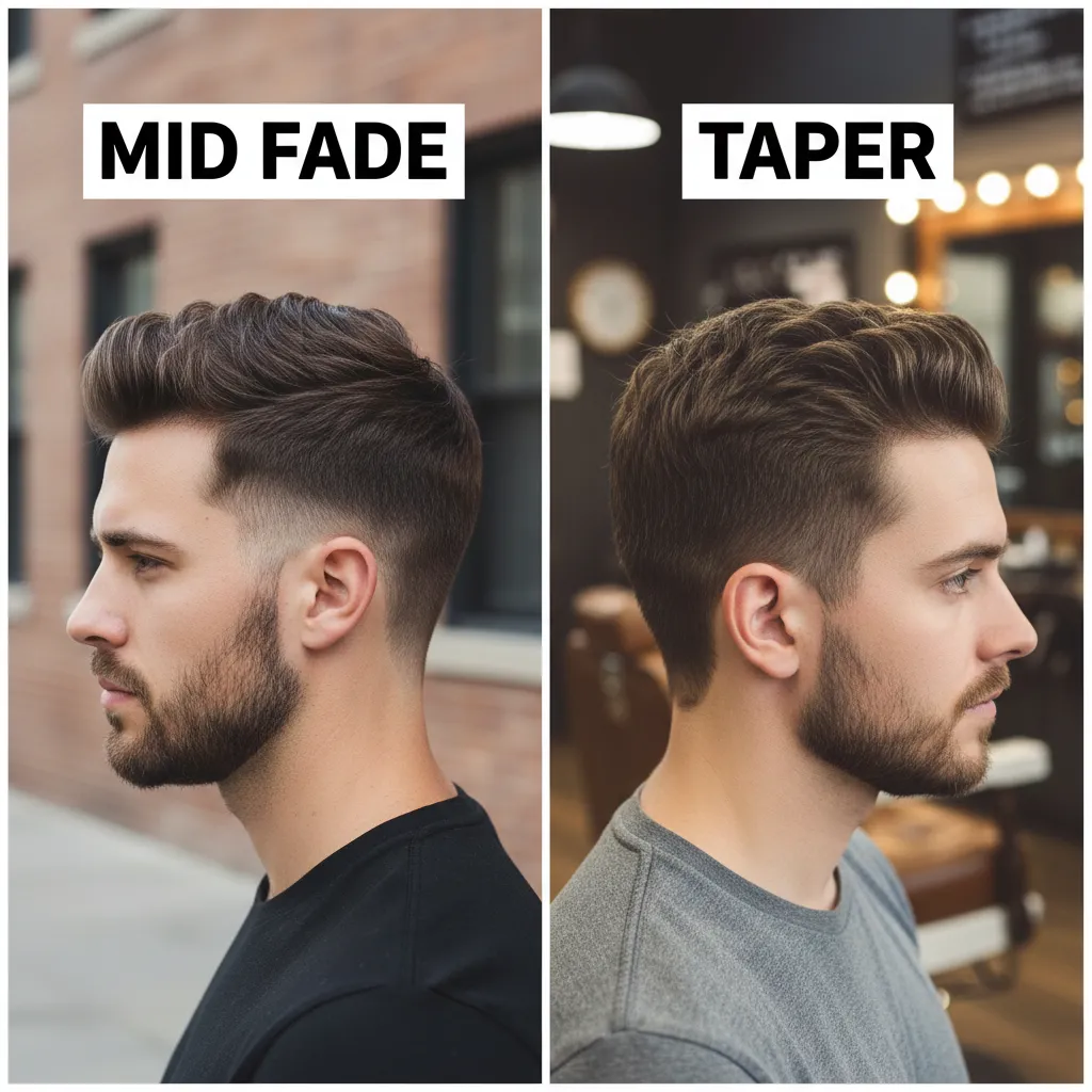 Mid Fade Haircut: Best Styles, Cuts & Trends for Men in 2026 mid fade vs taper